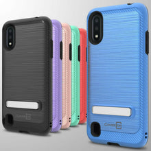 Load image into Gallery viewer, Samsung Galaxy A01 (US Version) Case - Metal Kickstand Hybrid Phone Cover - SleekStand Series