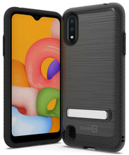 Load image into Gallery viewer, Samsung Galaxy A01 (US Version) Case - Metal Kickstand Hybrid Phone Cover - SleekStand Series