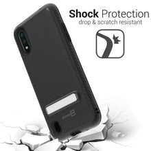 Load image into Gallery viewer, Samsung Galaxy A01 (US Version) Case - Metal Kickstand Hybrid Phone Cover - SleekStand Series
