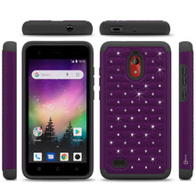 Load image into Gallery viewer, Coolpad Illumina Case - Rhinestone Bling Hybrid Phone Cover - Aurora Series