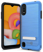 Load image into Gallery viewer, Samsung Galaxy A01 (US Version) Case - Metal Kickstand Hybrid Phone Cover - SleekStand Series