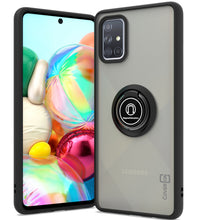Load image into Gallery viewer, Samsung Galaxy A71 Case - Clear Tinted Metal Ring Phone Cover - Dynamic Series
