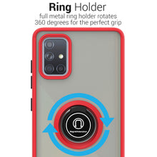 Load image into Gallery viewer, Samsung Galaxy A71 Case - Clear Tinted Metal Ring Phone Cover - Dynamic Series