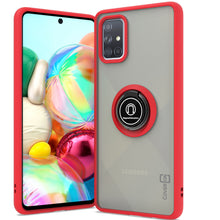 Load image into Gallery viewer, Samsung Galaxy A71 Case - Clear Tinted Metal Ring Phone Cover - Dynamic Series