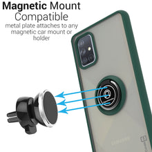 Load image into Gallery viewer, Samsung Galaxy A71 Case - Clear Tinted Metal Ring Phone Cover - Dynamic Series