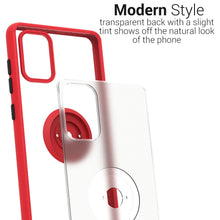 Load image into Gallery viewer, Samsung Galaxy A51 Case - Clear Tinted Metal Ring Phone Cover - Dynamic Series