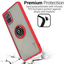 Load image into Gallery viewer, Samsung Galaxy A51 Case - Clear Tinted Metal Ring Phone Cover - Dynamic Series