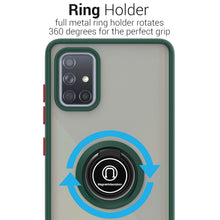 Load image into Gallery viewer, Samsung Galaxy A51 Case - Clear Tinted Metal Ring Phone Cover - Dynamic Series