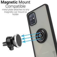 Load image into Gallery viewer, Samsung Galaxy A51 Case - Clear Tinted Metal Ring Phone Cover - Dynamic Series