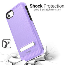 Load image into Gallery viewer, Apple iPhone SE 2022 / iPhone SE 2020 / iPhone 8 / iPhone 7 Case - Metal Kickstand Hybrid Phone Cover - SleekStand Series
