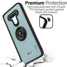 Load image into Gallery viewer, LG K51 / Reflect Case - Clear Tinted Metal Ring Phone Cover - Dynamic Series