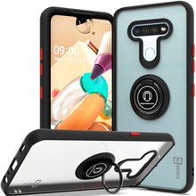 Load image into Gallery viewer, LG K51 / Reflect Case - Clear Tinted Metal Ring Phone Cover - Dynamic Series