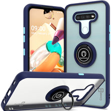Load image into Gallery viewer, LG K51 / Reflect Case - Clear Tinted Metal Ring Phone Cover - Dynamic Series