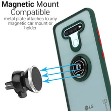 Load image into Gallery viewer, LG K51 / Reflect Case - Clear Tinted Metal Ring Phone Cover - Dynamic Series