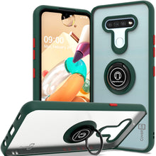 Load image into Gallery viewer, LG K51 / Reflect Case - Clear Tinted Metal Ring Phone Cover - Dynamic Series