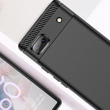 Load image into Gallery viewer, Google Pixel 6a Slim Soft Flexible Carbon Fiber Brush Metal Style TPU Case