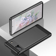Load image into Gallery viewer, Google Pixel 6a Slim Soft Flexible Carbon Fiber Brush Metal Style TPU Case