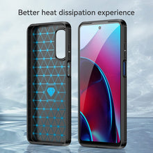 Load image into Gallery viewer, Motorola Moto G Stylus 5G 2022 Case Slim TPU Phone Cover w/ Carbon Fiber
