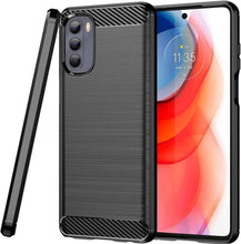Load image into Gallery viewer, Motorola Moto G Stylus 5G 2022 Case Slim TPU Phone Cover w/ Carbon Fiber
