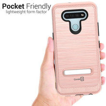 Load image into Gallery viewer, LG K51 / Reflect Case - Metal Kickstand Hybrid Phone Cover - SleekStand Series