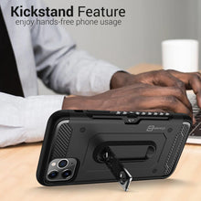 Load image into Gallery viewer, iPhone 11 Pro Kickstand Case with Card Holder - Zipp Series