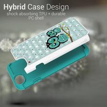 Load image into Gallery viewer, Apple iPhone SE 2022 / iPhone SE 2020 / iPhone 8 / iPhone 7 Case - Rhinestone Bling Hybrid Phone Cover - Aurora Series