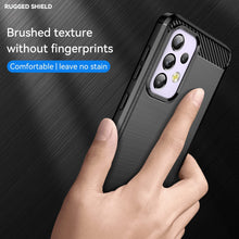 Load image into Gallery viewer, Samsung Galaxy A33 5G Slim Soft Flexible Carbon Fiber Brush Metal Style TPU Case
