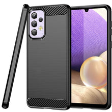 Load image into Gallery viewer, Samsung Galaxy A33 5G Slim Soft Flexible Carbon Fiber Brush Metal Style TPU Case