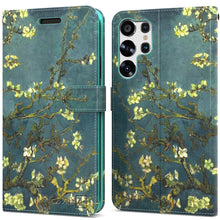 Load image into Gallery viewer, Samsung Galaxy S23 Ultra Wallet Case RFID Blocking Leather Folio Phone Pouch