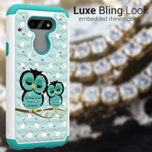 Load image into Gallery viewer, LG Phoenix 5 / Fortune 3 Case - Rhinestone Bling Hybrid Phone Cover - Aurora Series