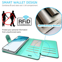 Load image into Gallery viewer, Samsung Galaxy S23+ Plus Wallet Case RFID Blocking Leather Folio Phone Pouch