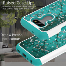 Load image into Gallery viewer, LG Aristo 5 / Aristo 5+ Plus Case - Rhinestone Bling Hybrid Phone Cover - Aurora Series