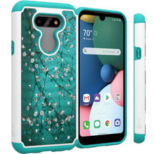 Load image into Gallery viewer, LG Aristo 5 / Aristo 5+ Plus Case - Rhinestone Bling Hybrid Phone Cover - Aurora Series