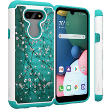 Load image into Gallery viewer, LG Phoenix 5 / Fortune 3 Case - Rhinestone Bling Hybrid Phone Cover - Aurora Series