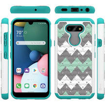 Load image into Gallery viewer, LG Phoenix 5 / Fortune 3 Case - Rhinestone Bling Hybrid Phone Cover - Aurora Series