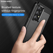 Load image into Gallery viewer, Samsung Galaxy A53 5G Slim Soft Flexible Carbon Fiber Brush Metal Style TPU Case