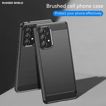 Load image into Gallery viewer, Samsung Galaxy A53 5G Slim Soft Flexible Carbon Fiber Brush Metal Style TPU Case
