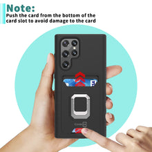 Load image into Gallery viewer, Samsung Galaxy S22 Ultra Case with Metal Ring - Card Series