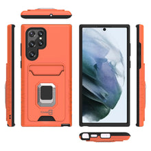 Load image into Gallery viewer, Samsung Galaxy S22 Ultra Case with Metal Ring - Card Series