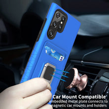 Load image into Gallery viewer, Samsung Galaxy S22 Ultra Case with Metal Ring - Card Series