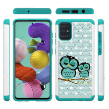 Load image into Gallery viewer, Samsung Galaxy A71 Case - Rhinestone Bling Hybrid Phone Cover - Aurora Series