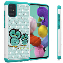 Load image into Gallery viewer, Samsung Galaxy A71 Case - Rhinestone Bling Hybrid Phone Cover - Aurora Series