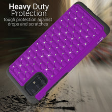 Load image into Gallery viewer, Samsung Galaxy A71 Case - Rhinestone Bling Hybrid Phone Cover - Aurora Series