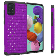 Load image into Gallery viewer, Samsung Galaxy A71 Case - Rhinestone Bling Hybrid Phone Cover - Aurora Series