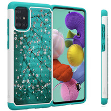 Load image into Gallery viewer, Samsung Galaxy A71 Case - Rhinestone Bling Hybrid Phone Cover - Aurora Series