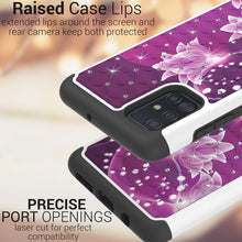 Load image into Gallery viewer, Samsung Galaxy A71 Case - Rhinestone Bling Hybrid Phone Cover - Aurora Series