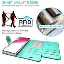 Load image into Gallery viewer, Samsung Galaxy A54 5G Wallet Case RFID Blocking Leather Folio Phone Pouch