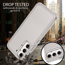Load image into Gallery viewer, Samsung Galaxy A54 5G Clear Hybrid Slim Hard Back TPU Case Chrome Buttons