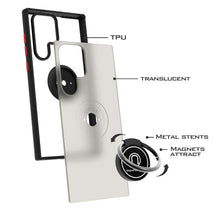 Load image into Gallery viewer, Samsung Galaxy S22 Ultra Case - Clear Tinted Metal Ring Phone Cover - Dynamic Series