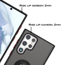Load image into Gallery viewer, Samsung Galaxy S22 Ultra Case - Clear Tinted Metal Ring Phone Cover - Dynamic Series